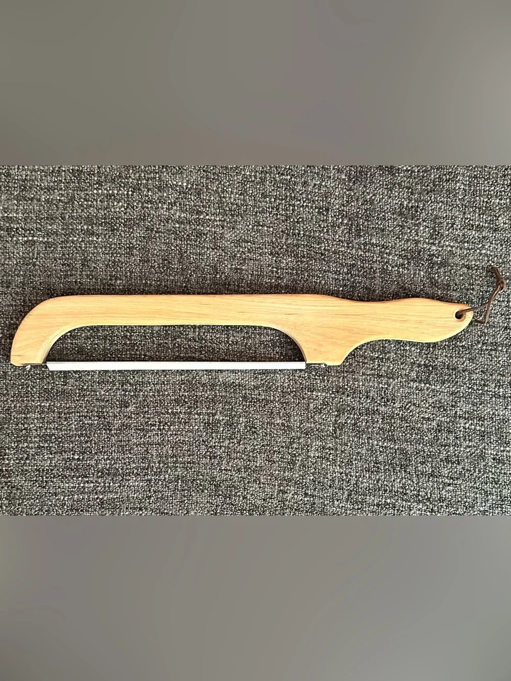 Bread slicer • knife • wooden with leather strap